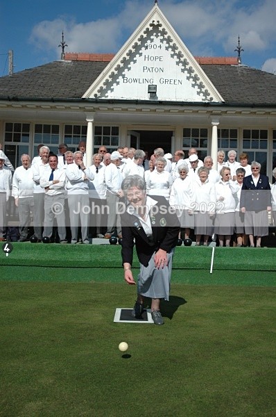 Frances Stott Delivering The First Jack 2007 - Bowling  In Montrose