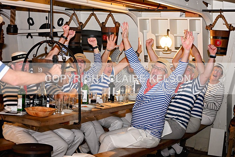 HMS PICKLE-98 - PICKLE NIGHT HMS WARRIOR 1860