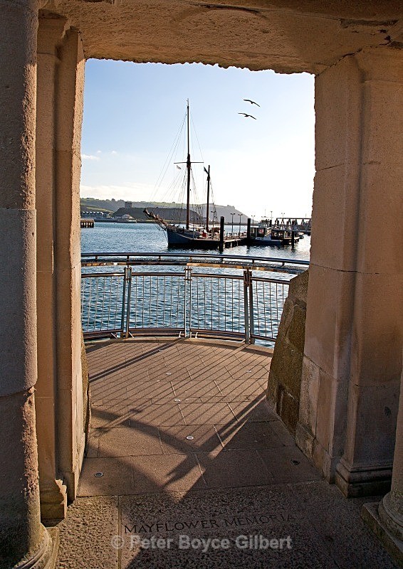 The Mayflower Memorial, Barbican, Plymouth - The Coast
