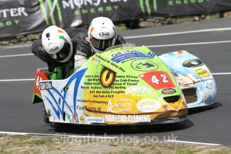 Patrick Giltenane / Aidan Browne Suzuki 2012 / Absol Engineering/Q8 Oil/Bush - Sure Sidecar Race 1