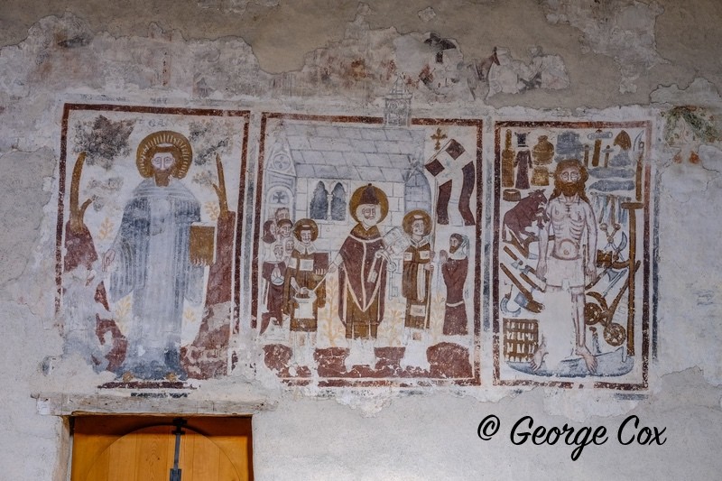 Mural inside Mistail Church - Tiefencastel - Switzerland
