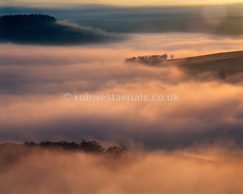 Misty Lindores area in Fife in Scotland
