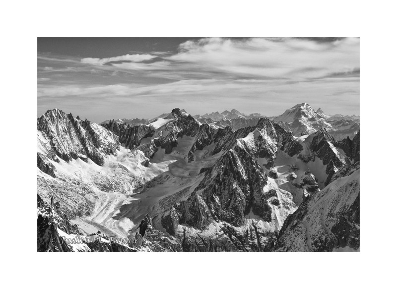 View from Aiguille du Midi (France)