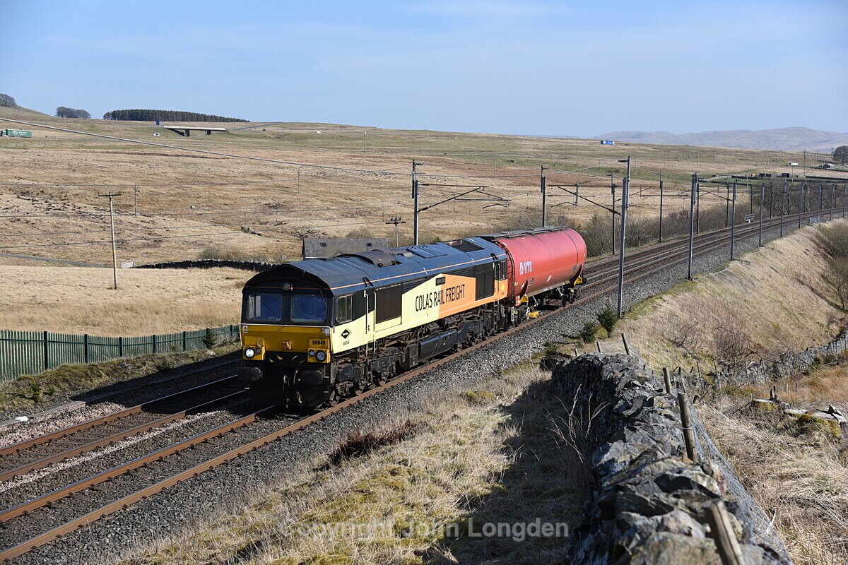 JL - 7.4.20 66849 6Z49 Long Marston - Carlisle, Shap Wells - West Coast Main Line (north to south)