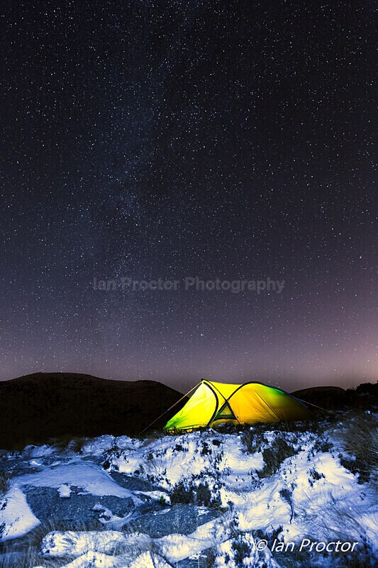 Winter wildcamp under the stars! - Winter