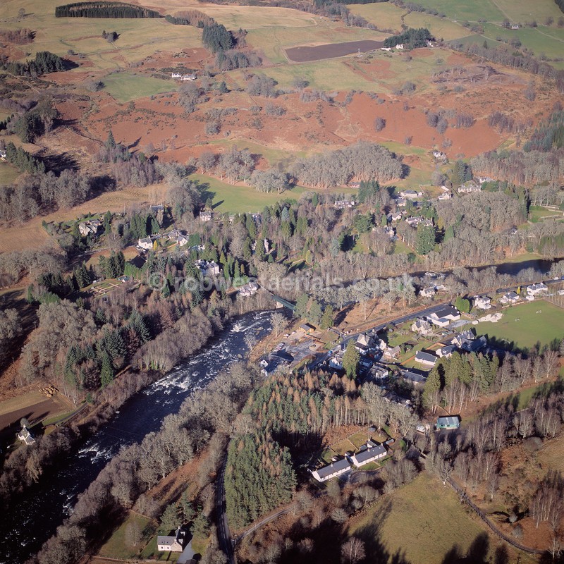 aerial pictures of Scottish rural villages tourist attractions of Scotland woodlands