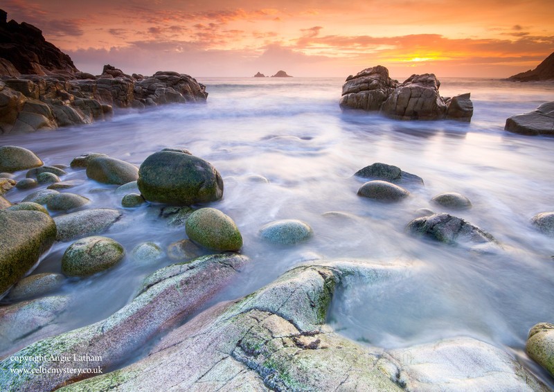 Porth Nanven Sunset 2 - Celtic Cornwall