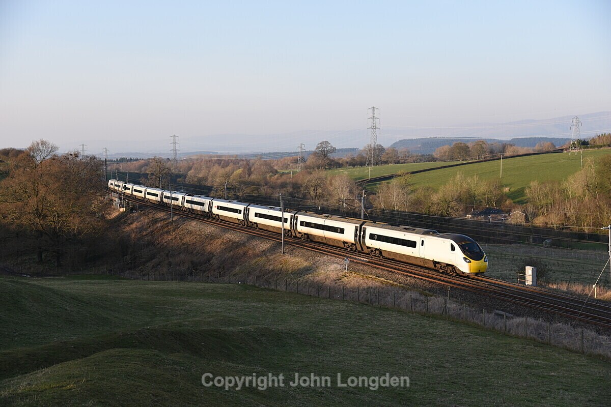 JL - 22.3.20 390136 1S57 Glasgow - Euston, Great Strickland - West Coast Main Line (north to south)