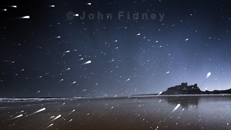 Bamburgh Snow Storm - Castles and Fortresses