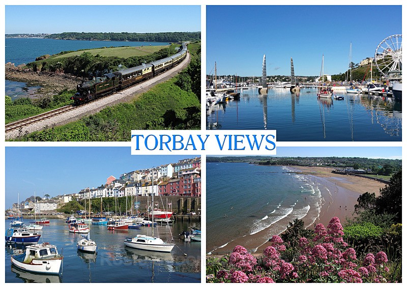 No stock Postcard Torbay Views - Torbay Postcards