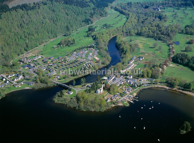 aerial pictures of Scottish rural villages tourist attractions of Scotland