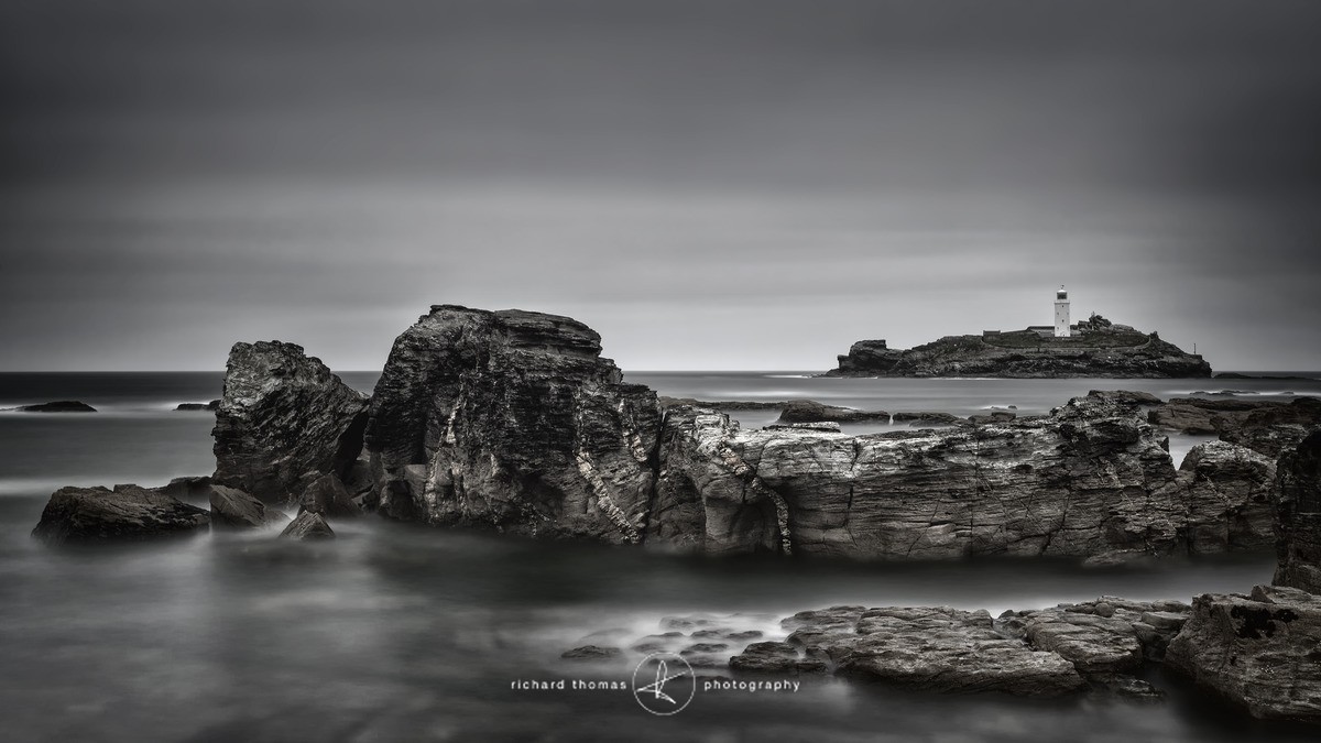 Godrevy lighthouse in Cornwall