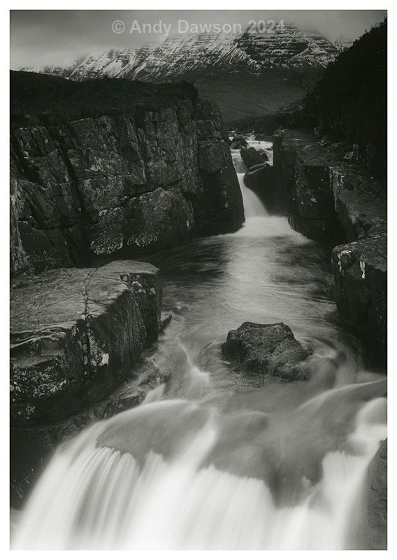 Torridon Waterfall - Black & White Pictures