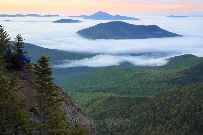 Hikes Admire Sunrise from Stairs Mountain - White Mountain National Forest and Northern New Hampshire