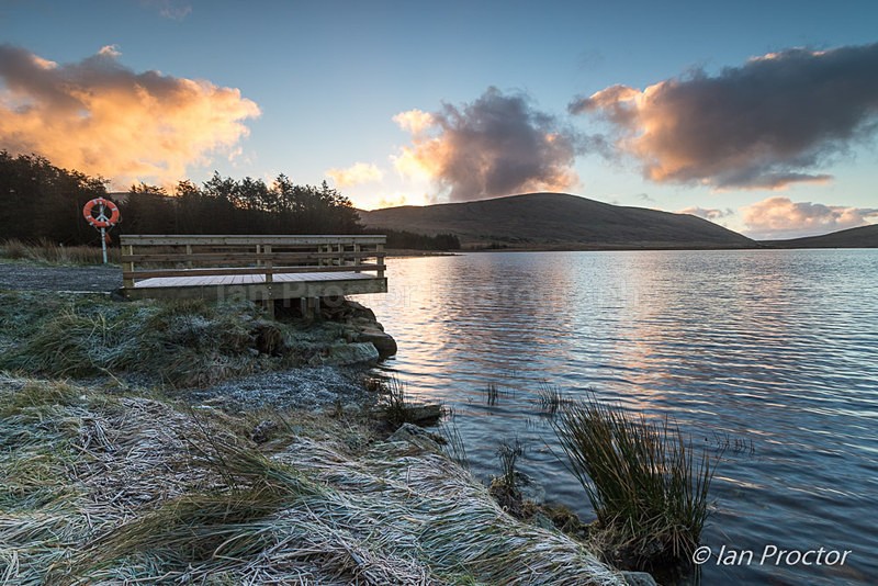 Sunrise at Spelga Dam Viewing Platform - Mourne Mountains