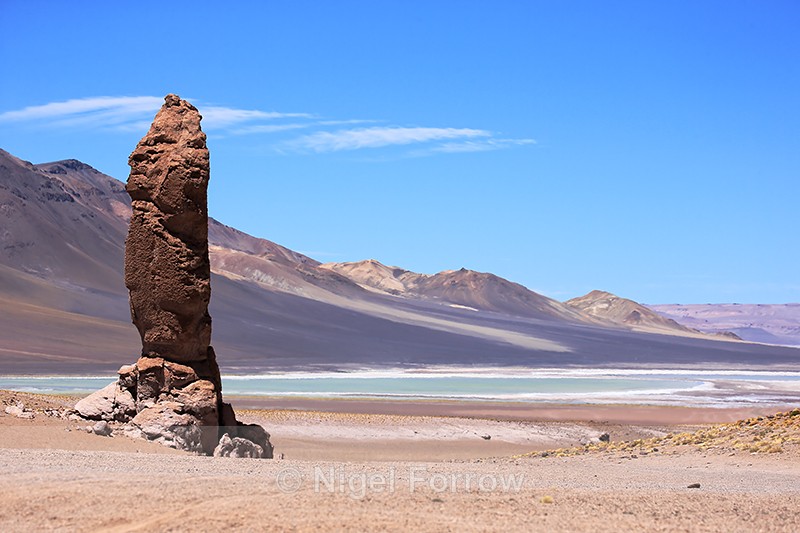 Standing stone at La Pacana, Chile - Chile