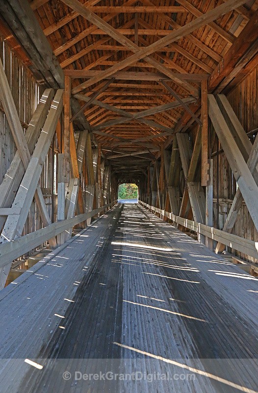 Hammond River Cover Bridge #2 - Interior - Covered Bridges of New Brunswick