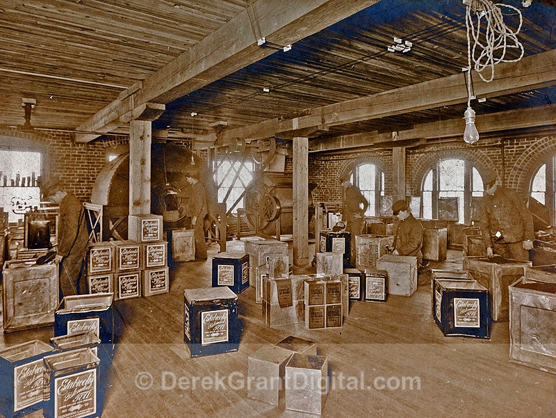 T.H. Estabrooks Company Blended Tea St. John NB Interior Red Rose - Historic New Brunswick