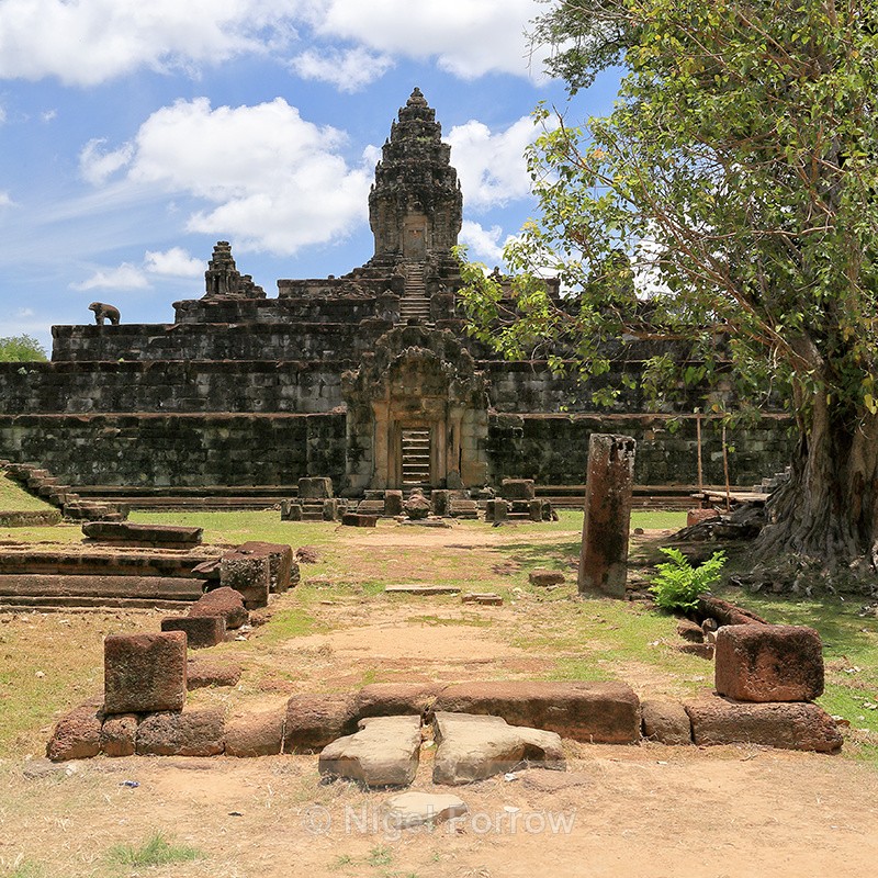 West view of Bakong Temple, Cambodia - Cambodia