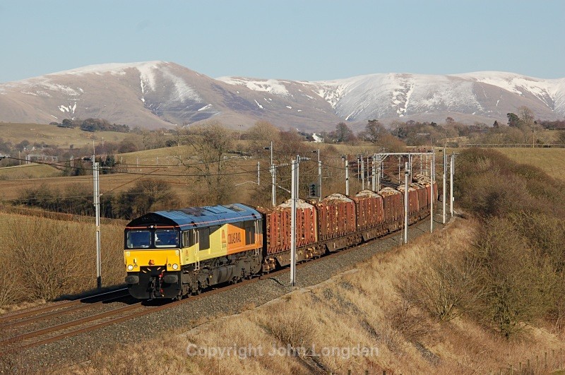 4.3.10 - 66843 6J37 Carlisle - Chirk, Docker - West Coast Main Line (north to south)