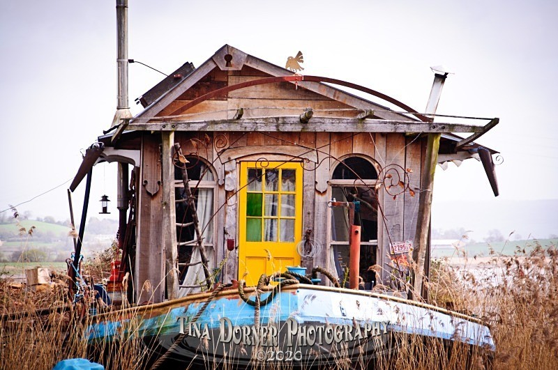 Houseboat, Bullo Pill by Tina Dorner Photography, Forest of Dean and Wye Valley, Gloucestershire