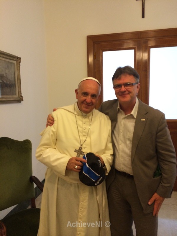 Pete Saunders meets Pope Francis - NAPAC