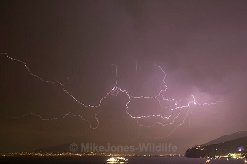 471A3360 v1 Lightning Storm, Bay of Naples - LIGHTENING IMAGES, BAY OF NAPLES, ITALY