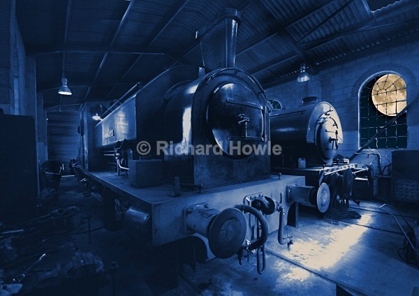 Moonlit Engine Shed - The Potteries by Moonlight