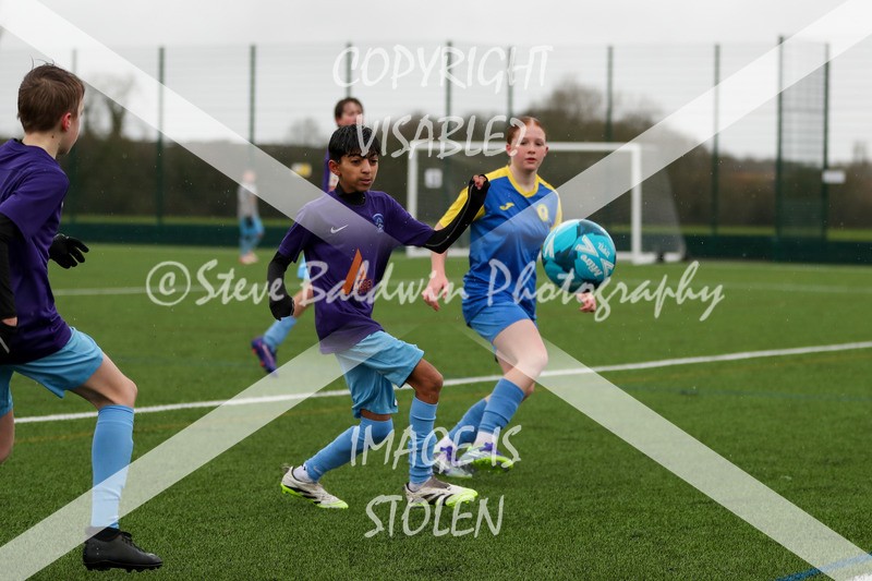 1DX20703 - 2026-02-15 FC Abbey Meads U13 Purple V Royal Wootton Bassett Town Youth U13 Yellow