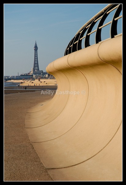 Blackpools New Sea Wall - Blackpool