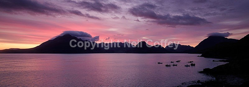 The Cuillin hills across Loch Scavaig, Isle of Skye2 - Panoramic format