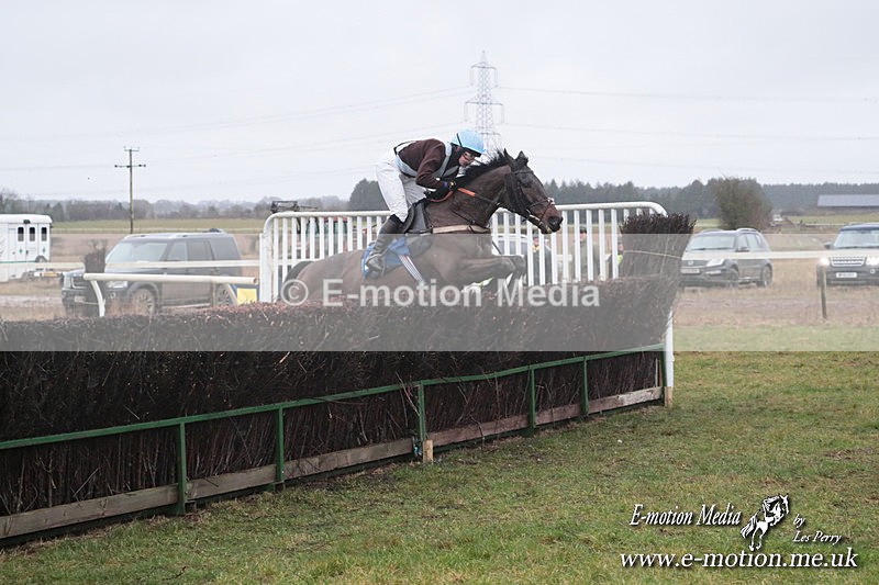 PtP 260125 758 - Cocklebarrow Point-to-Point racing with the Heythrop Hunt 26/01/25