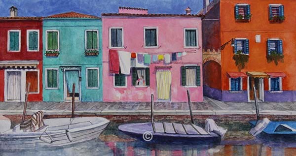 Burano, Venezia. - Paintings. David and Jane.