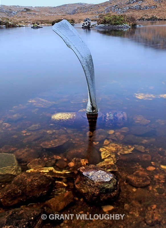 Liberator propeller (and engine) Fairy Lochs Gairloch - Vertical Images