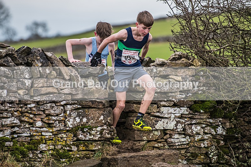Cunswick U15  U17-9 - Kendal Winter League Cunswick Scar Junior Under 15 & 17 Fell Races Sunday 26th January 2025