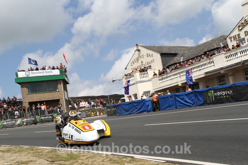 Gary Bryan / Jamie Winn Baker / GBM UK / Drury Eng / Bass Tyres - Sure Sidecar Race 1