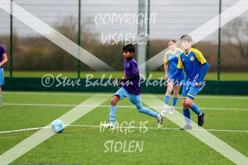 1DX20831 - 2026-02-15 FC Abbey Meads U13 Purple V Royal Wootton Bassett Town Youth U13 Yellow