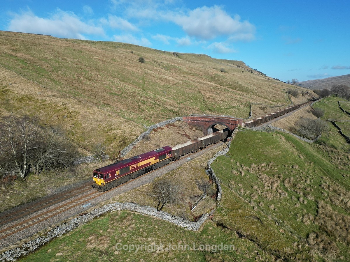 JL - 23.2.23 66053 6E97 Kirkby Thore - Tees Dock, Angerholme - Angerholme
