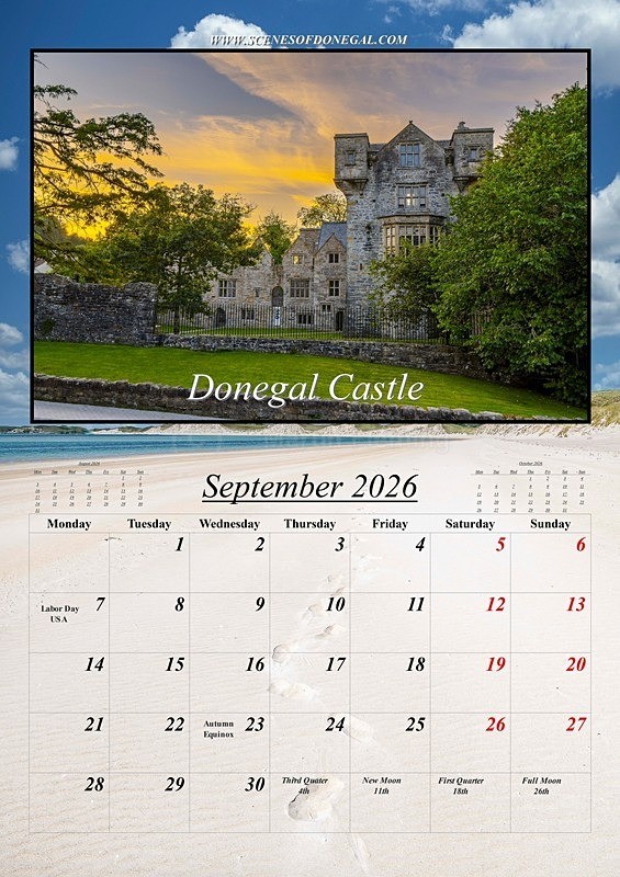 12 September 2026 - 2026 Scenes of Donegal Calendar