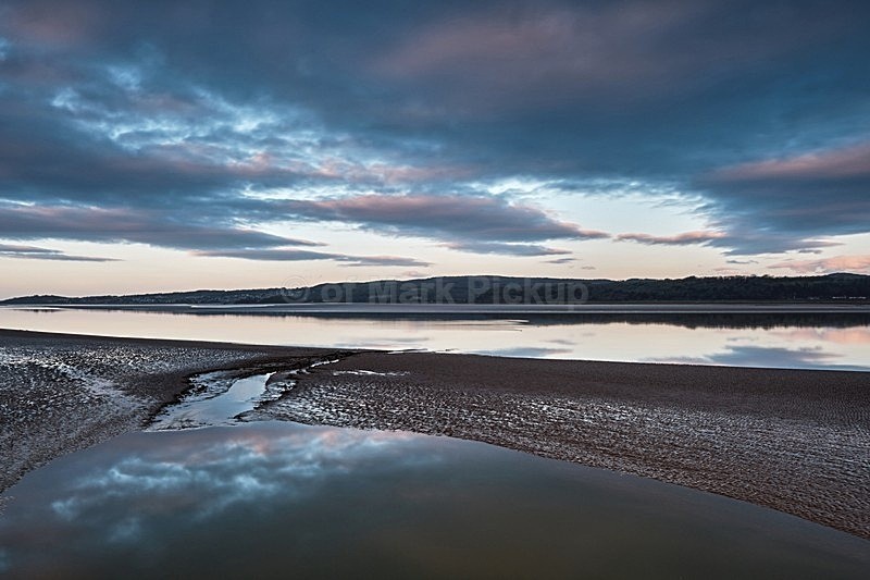 Sunrise from Arnside, looking across the Kent Estuary. - New Work around Morecambe Bay