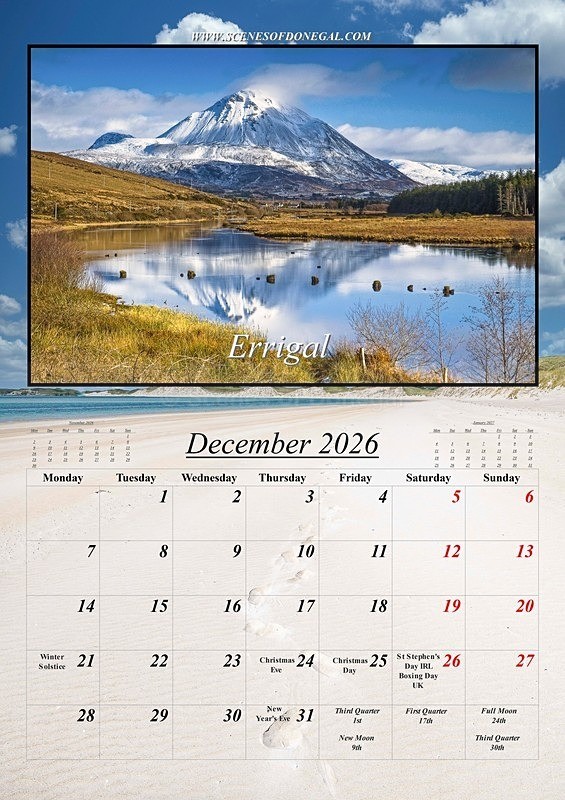 15 December 2026 - 2026 Scenes of Donegal Calendar