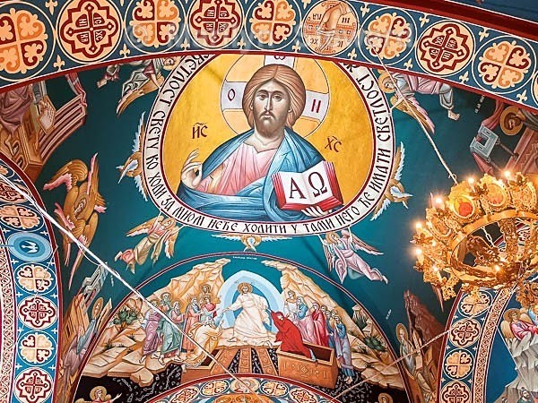 Donji Milanovac, church detail - Capitals of Eastern Europe