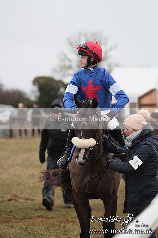 PtP 260125 24 - Cocklebarrow Point-to-Point racing with the Heythrop Hunt 26/01/25