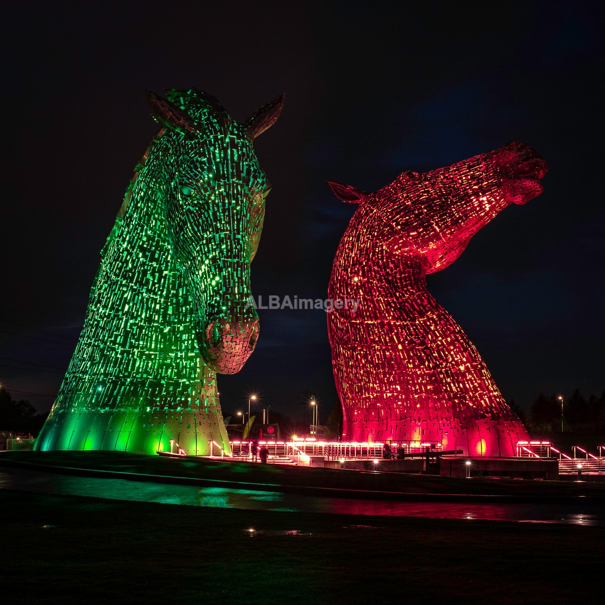 The Kelpies at Night - My Scotland - The Architecture