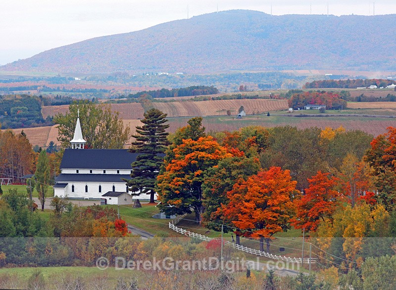 Johnville New Brunswick Canada Autumn Foliage - New Brunswick Landscape