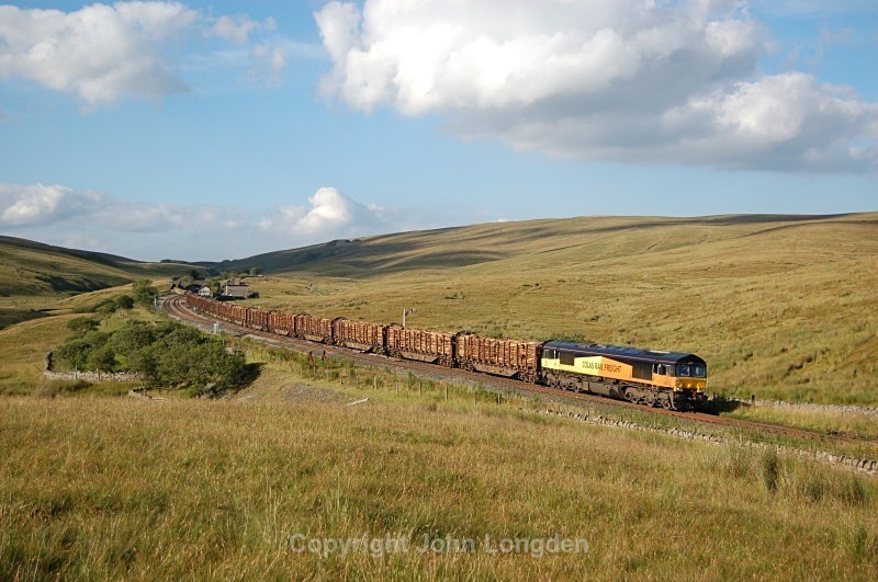 10.8.12 - 66848 6Z70 Ribblehead - Chirk, Blea Moor - Blea Moor