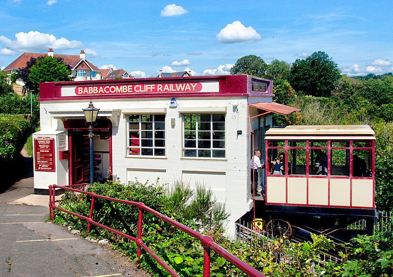 TQ214 -Cliff Railway - Greetings Cards Torquay (See also Cockington plus Meadfoot galleries)