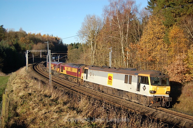 22.11.13 - 92041/67016/66164 4M63 Mossend - Hams Hall, Bessie Ghyll - West Coast Main Line (north to south)