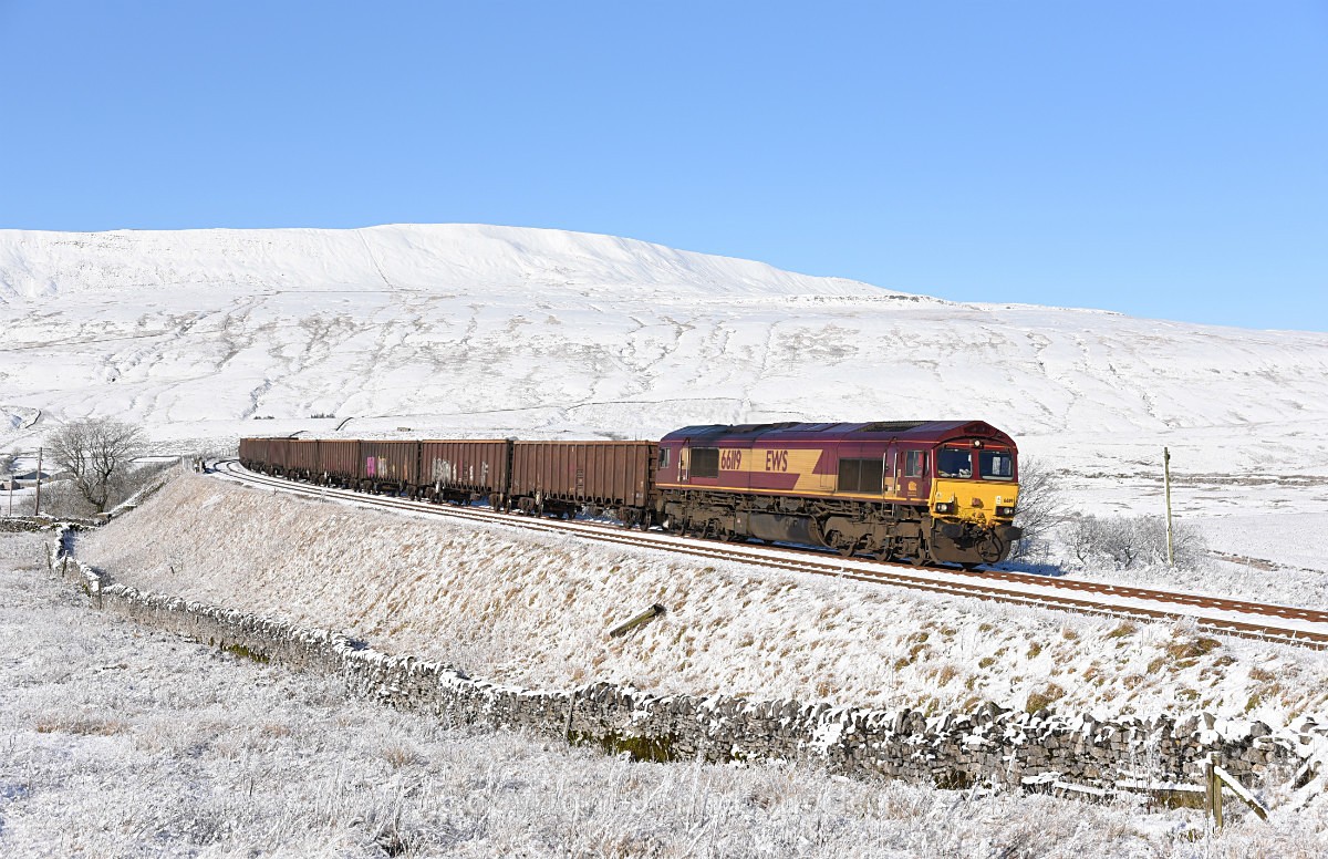 JL - 31.1.19 66119 6E75 Kirkby Thore - Tees Dock, Ribblehead - Ribblehead