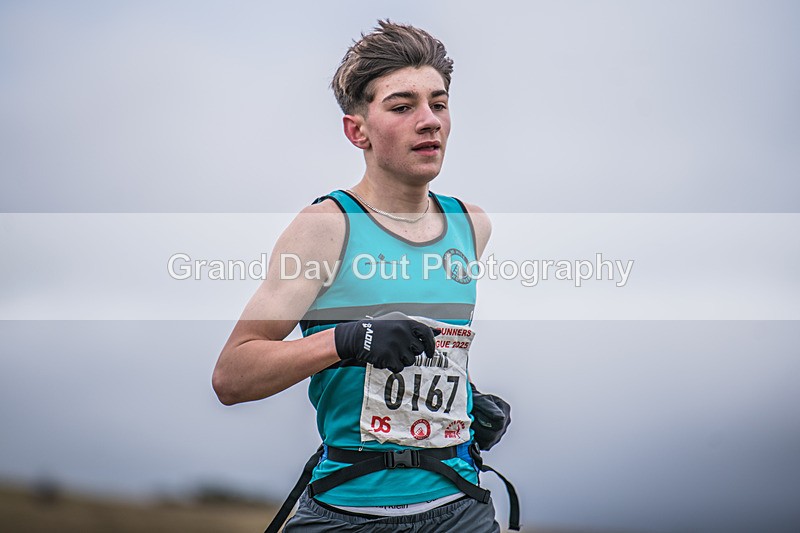 Cunswick U15  U17-162 - Kendal Winter League Cunswick Scar Junior Under 15 & 17 Fell Races Sunday 26th January 2025